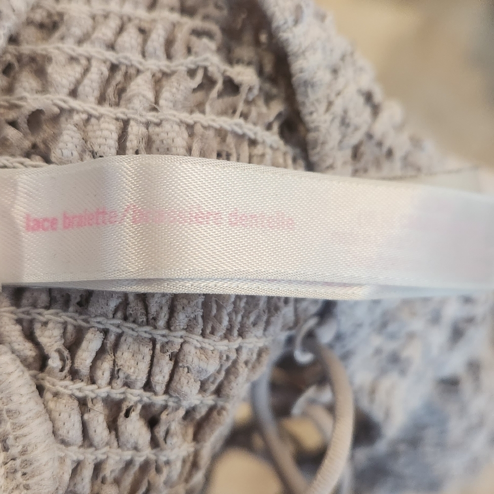 PINK Victoria's Secret White Lace Bandeau - Picture 4 of 4